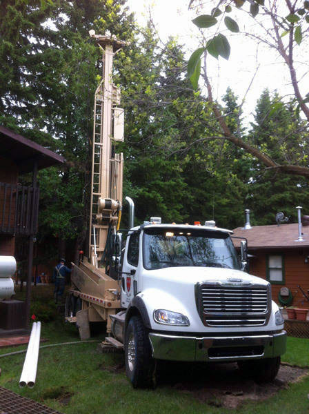 Water well drilling with Papley Drilling's array of equipment for new water well construction, repairing existing water wells and water pumps, testing well water and shocking contaminated wells.