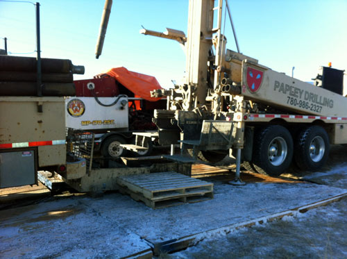 Water well_drilling by Papley Drilling plus water well siting, water well shocking, well coring and water well pump repair.