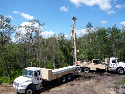 Papley's has heavey duty water well drilling equipment for fast, efficient new water well construction